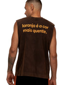 Regata Wide Shoulder PrvcyBold Cor Mais Quente Marrom