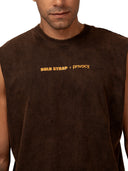 Regata Wide Shoulder PrvcyBold Cor Mais Quente Marrom