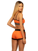 Short PrvcyBold Runner Feminino Laranja