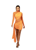 Vestido Assimétrico PrvcyBold Laranja
