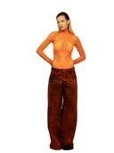 Calça Wide PrvcyBold Laranja